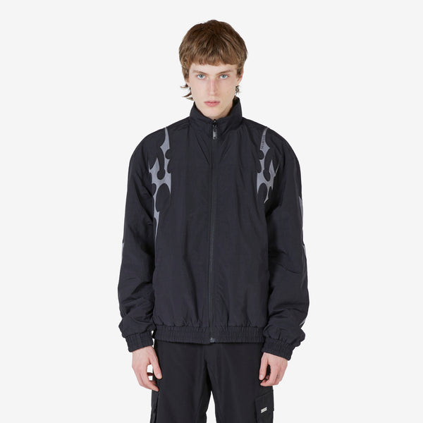 Reversible Oversized Tracksuit Jacket Black