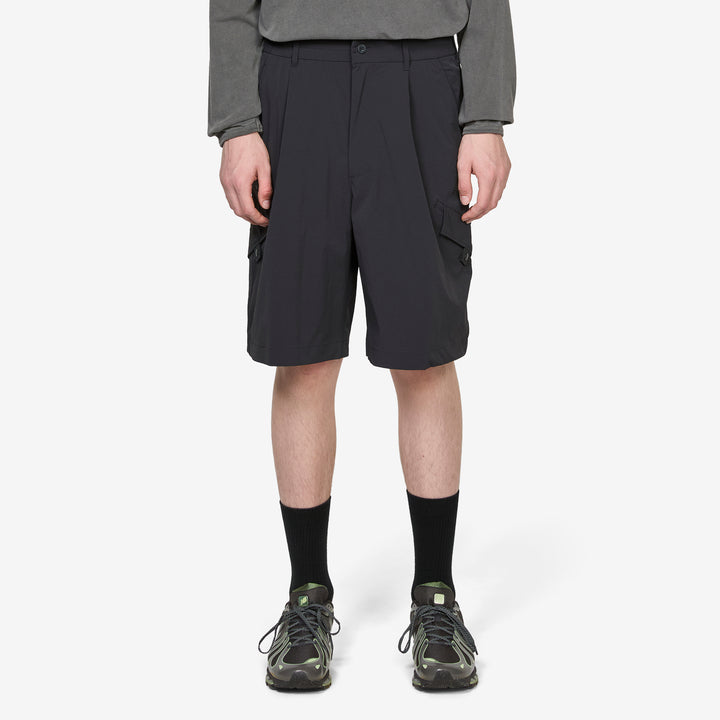 NB GREY Cargo Short Black Front