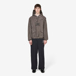 Check Smock Anorak Beige | Dark Brown