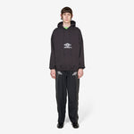 OG Logo Mask Hoodie Washed Black