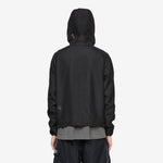 System Plaid Hooded Jacket Black