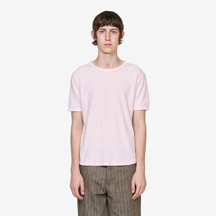 Jagger Waffle T-Shirt Light Pink Front
