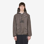Check Smock Anorak Beige | Dark Brown