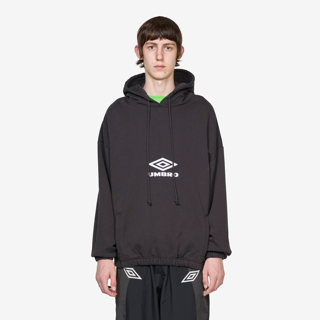 OG Logo Mask Hoodie Washed Black Jumpers