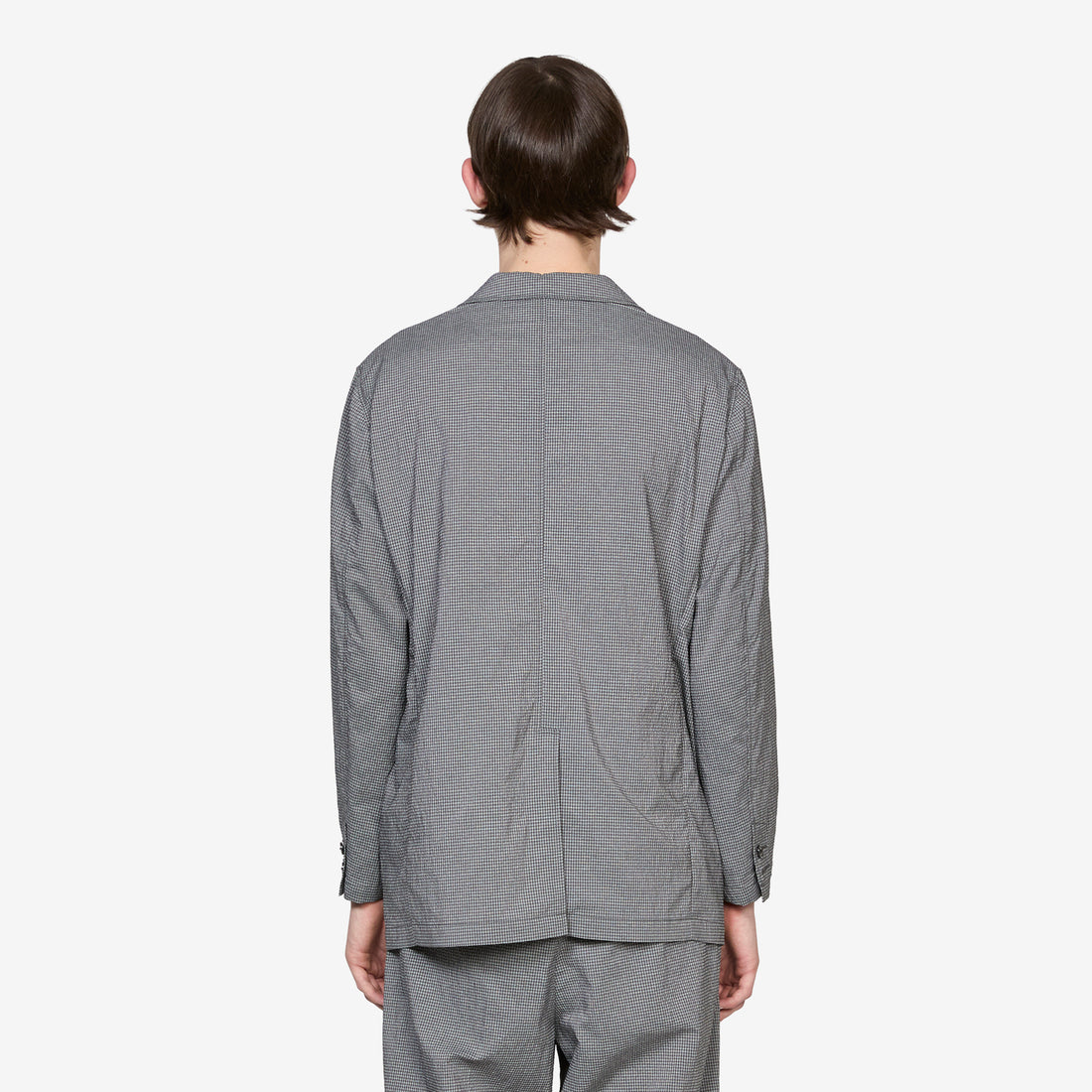 3B Anywhere(wear) Jacket Seersucker Plaid Black | Grey Jackets