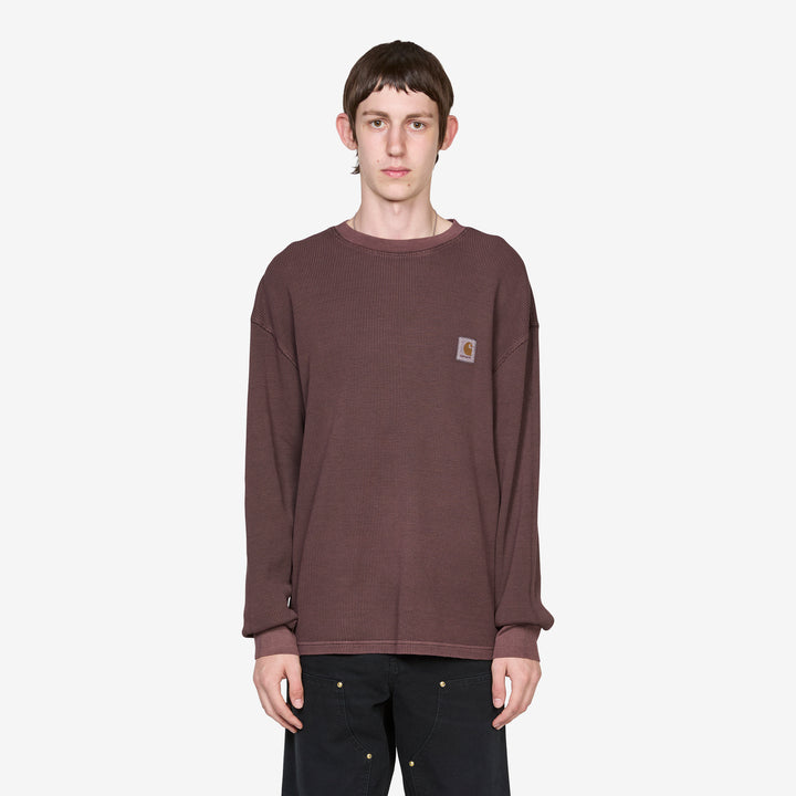 Longsleeve Vista Waffle T-Shirt Palisander Front