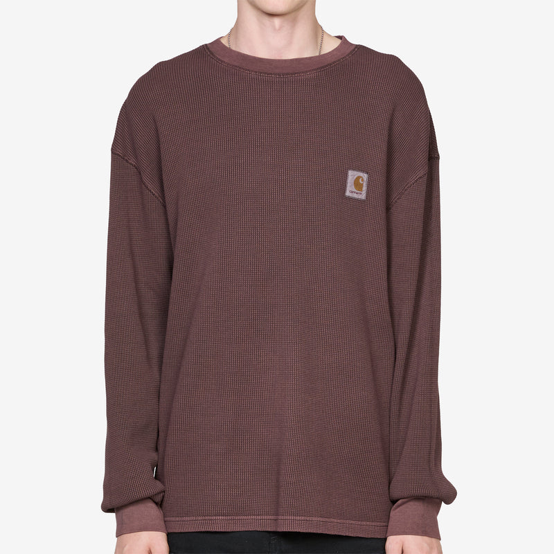 Longsleeve Vista Waffle T-Shirt Palisander Tees