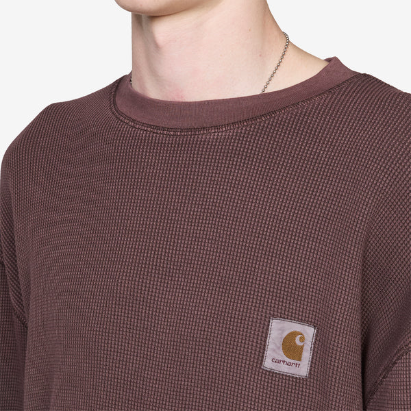 Longsleeve Vista Waffle T-Shirt Palisander Tees