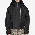 Cropped Alice Parka Black Nylon Canvas