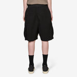 Cargobela Shorts Black Cotton Canvas