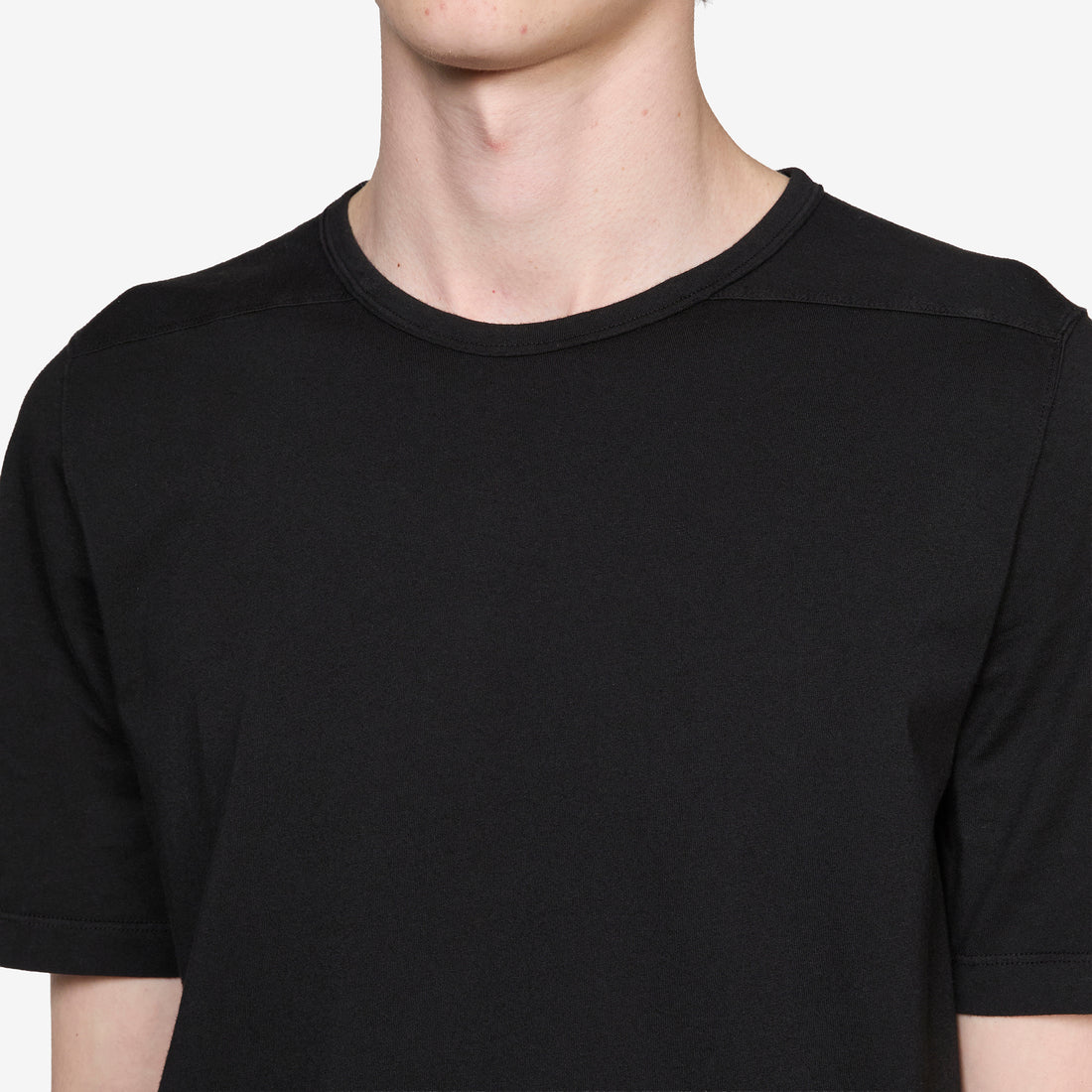 Level T-Shirt Black Medium Weight Cotton Jersey Tees
