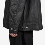 Jumbo Worker Jacket Black 8oz Deep Black Denim