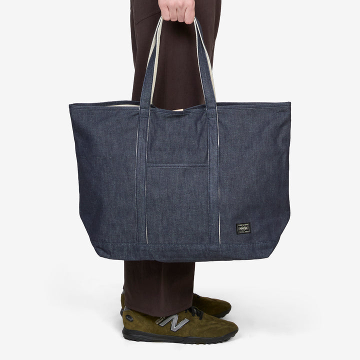 Jean Tote Bag Navy (L) Front
