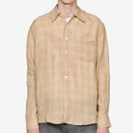 Above Shirt Vacay Check Gauze Linen