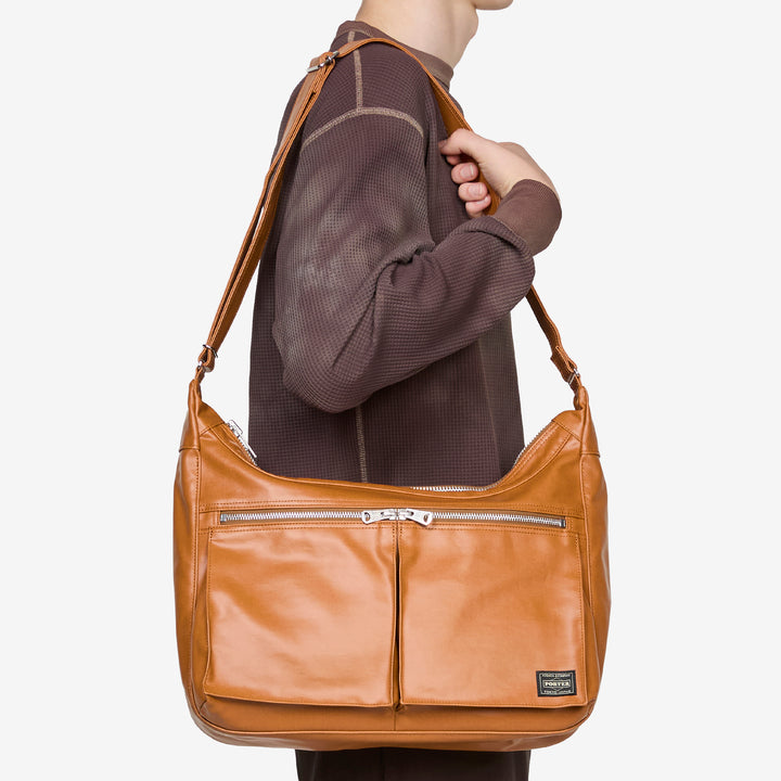 Free Style Shoulder Bag Camel (L) Front