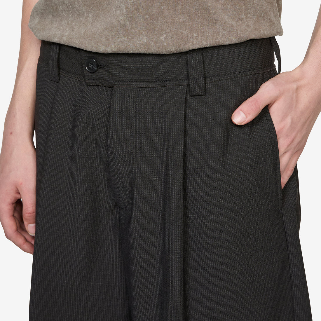 Classic Shorts Dark Grey Stripe Shorts