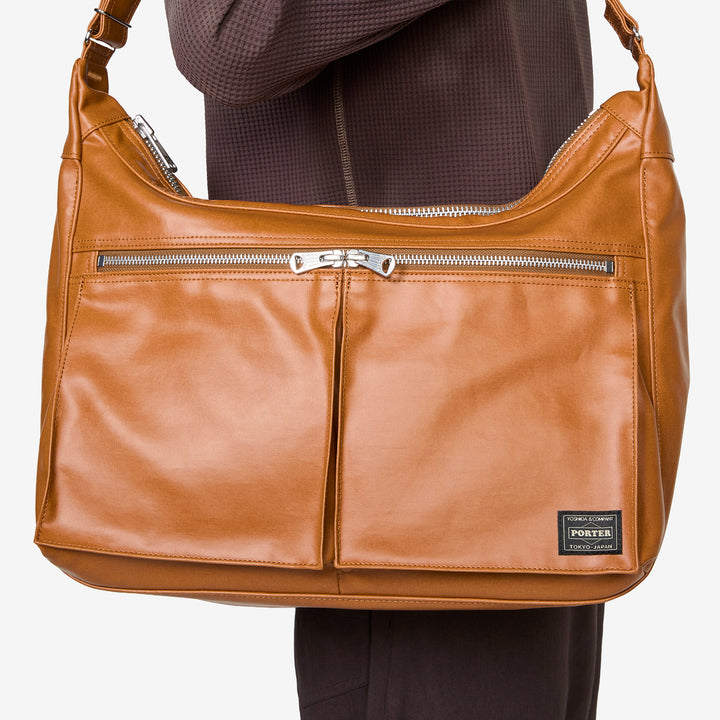 Free Style Shoulder Bag Camel (L)