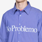 No Problemo Longsleeve Poplin Shirt Navy