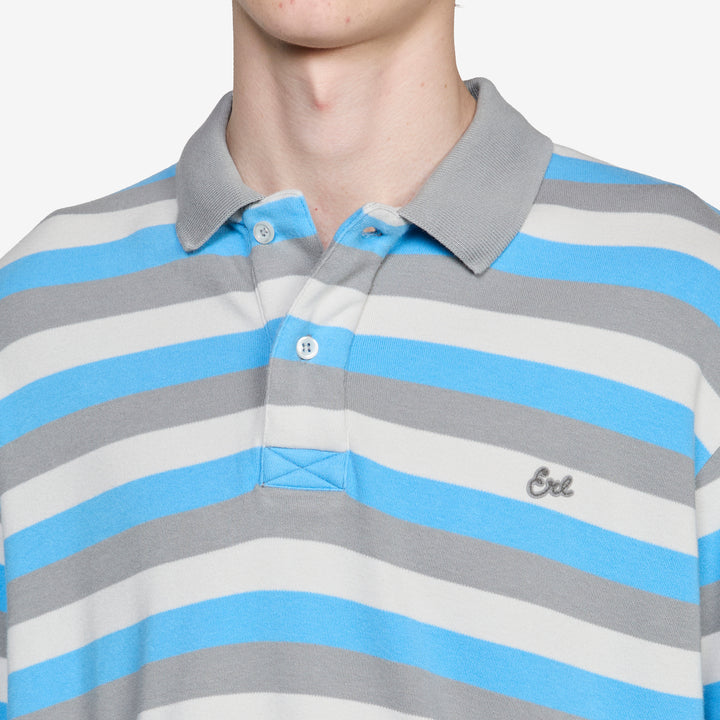 Striped Longsleeve Polo Stripe 2
