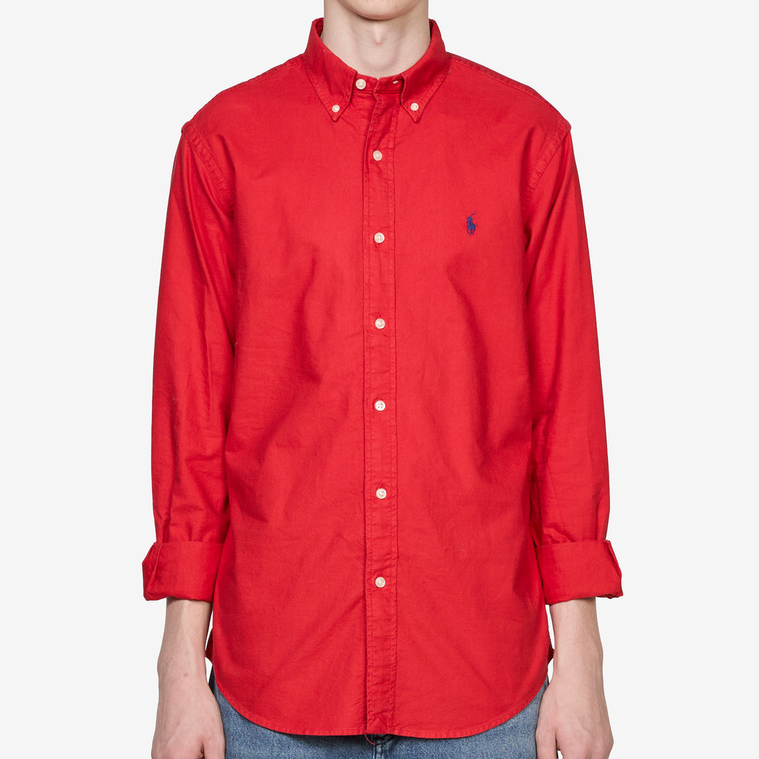 Custom Fit Garment-Dyed Oxford Shirt New Brick Shirts