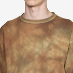 Conan Uneven Dyed Waffle Crew Olive