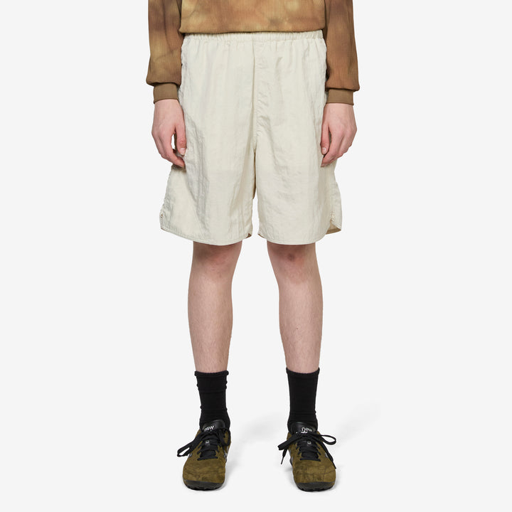 MIL Athletic Shorts Nylon Sateen Off White Front