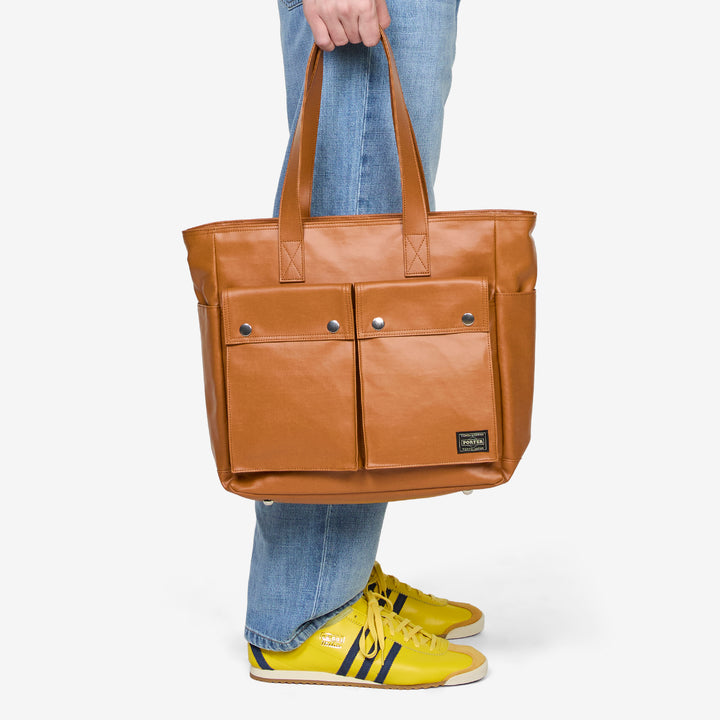 Free Style Tote Bag Camel Front