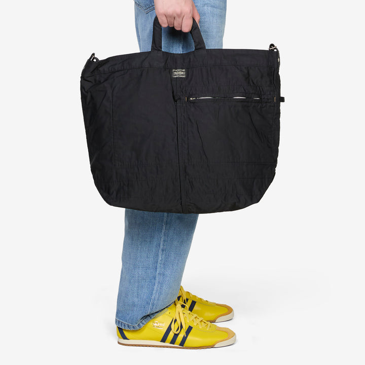 Mile 2-Way Tote Bag Black (L) Front