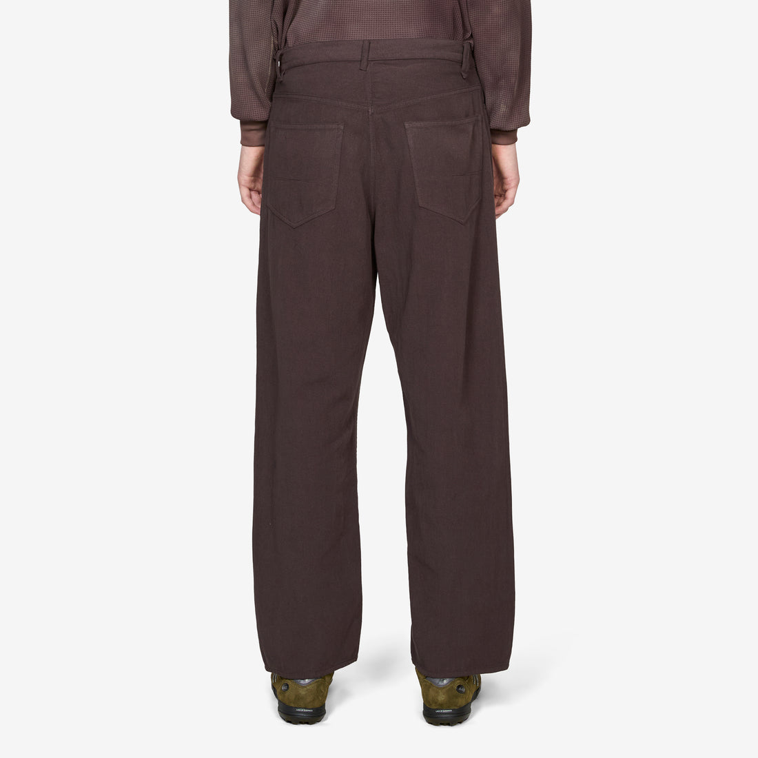 Robson Cotton-Hemp Twill 5-Pocket Pant Dark Brown Pants