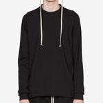 Temple Crewneck Black Medium Weight Cotton Jersey