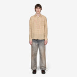 Above Shirt Vacay Check Gauze Linen