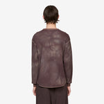 Conan Uneven Dyed Waffle Crew Dark Brown