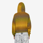 Space Dye Temple Knit Zip Thru Hoodie Green