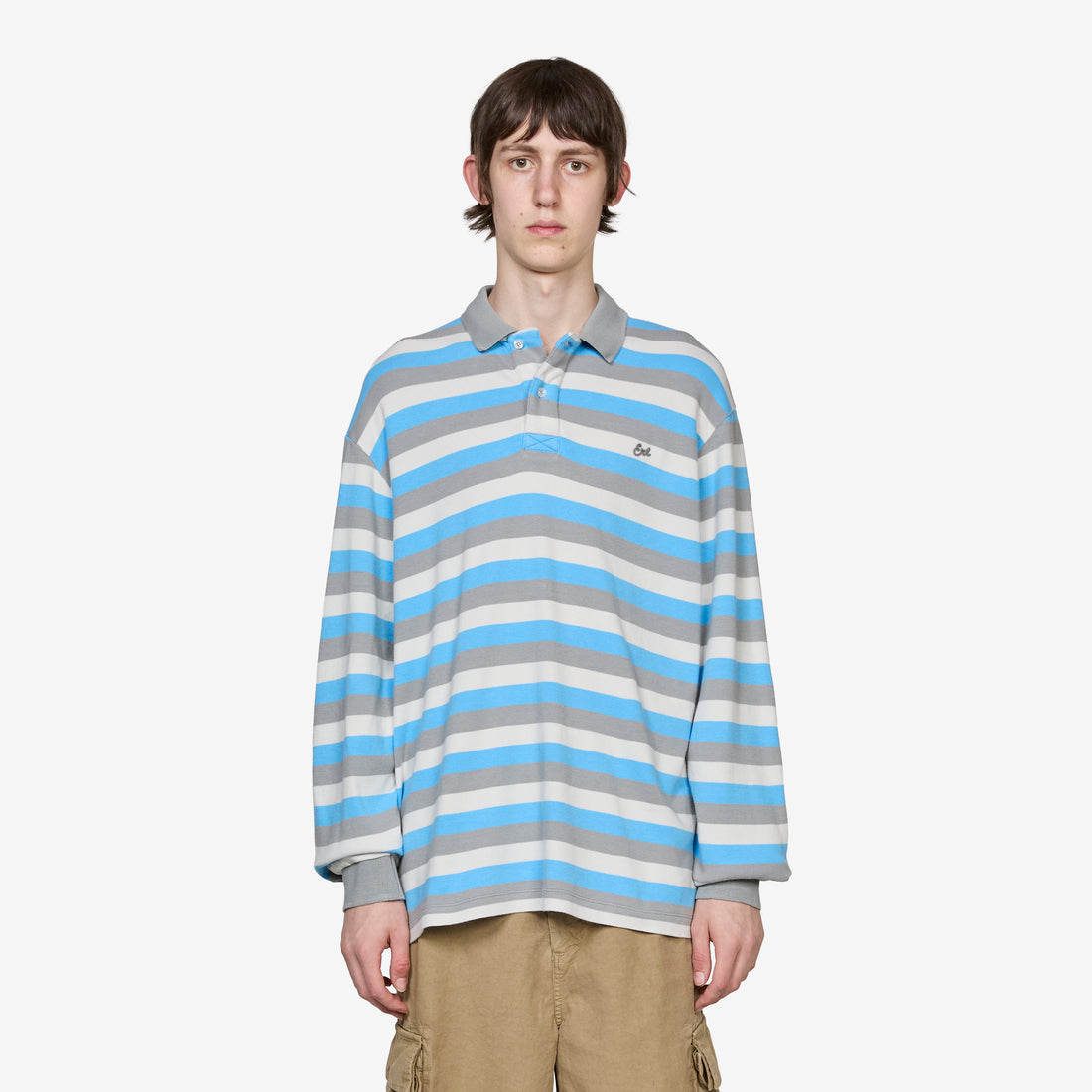 Striped Long Sleeve Polo Stripe 2 Shirts