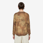 Conan Uneven Dyed Waffle Crew Olive