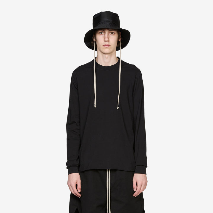 Temple Crewneck Black Medium Weight Cotton Jersey Front