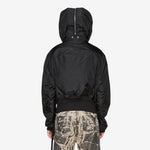 Cropped Alice Parka Black Nylon Canvas