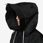 Cropped Alice Parka Black Nylon Canvas