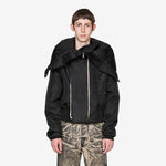 Cropped Alice Parka Black Nylon Canvas