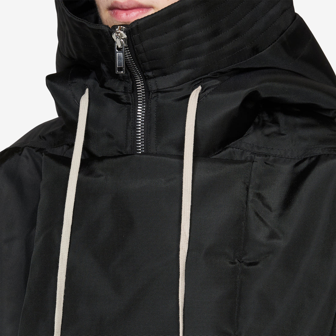 Cropped Alice Parka Black Nylon Canvas Jackets