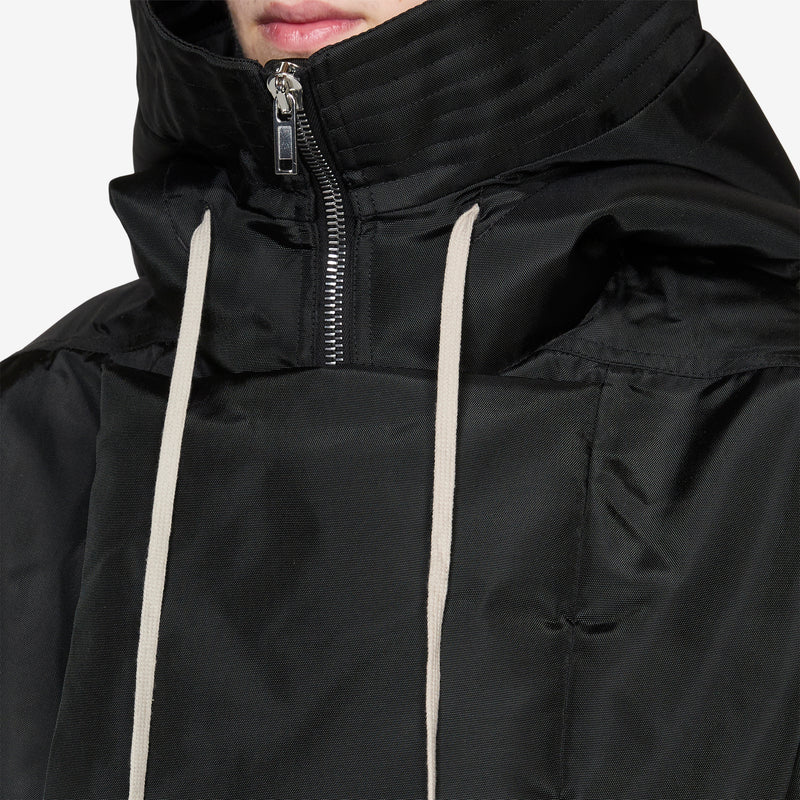 Cropped Alice Parka Black Nylon Canvas Jackets