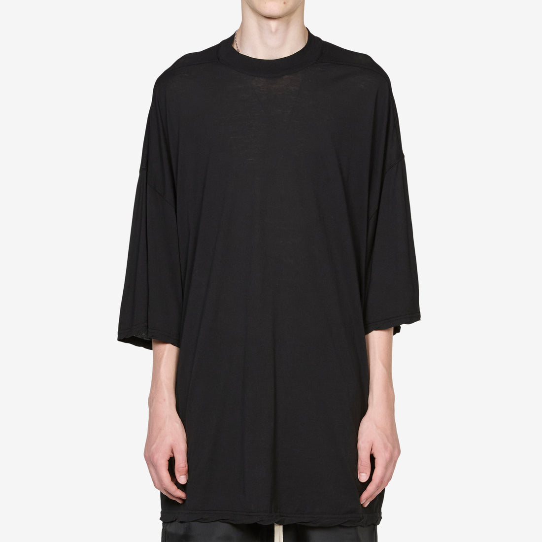 Tommy T-Shirt Black Cotton Gauze Jersey Tees