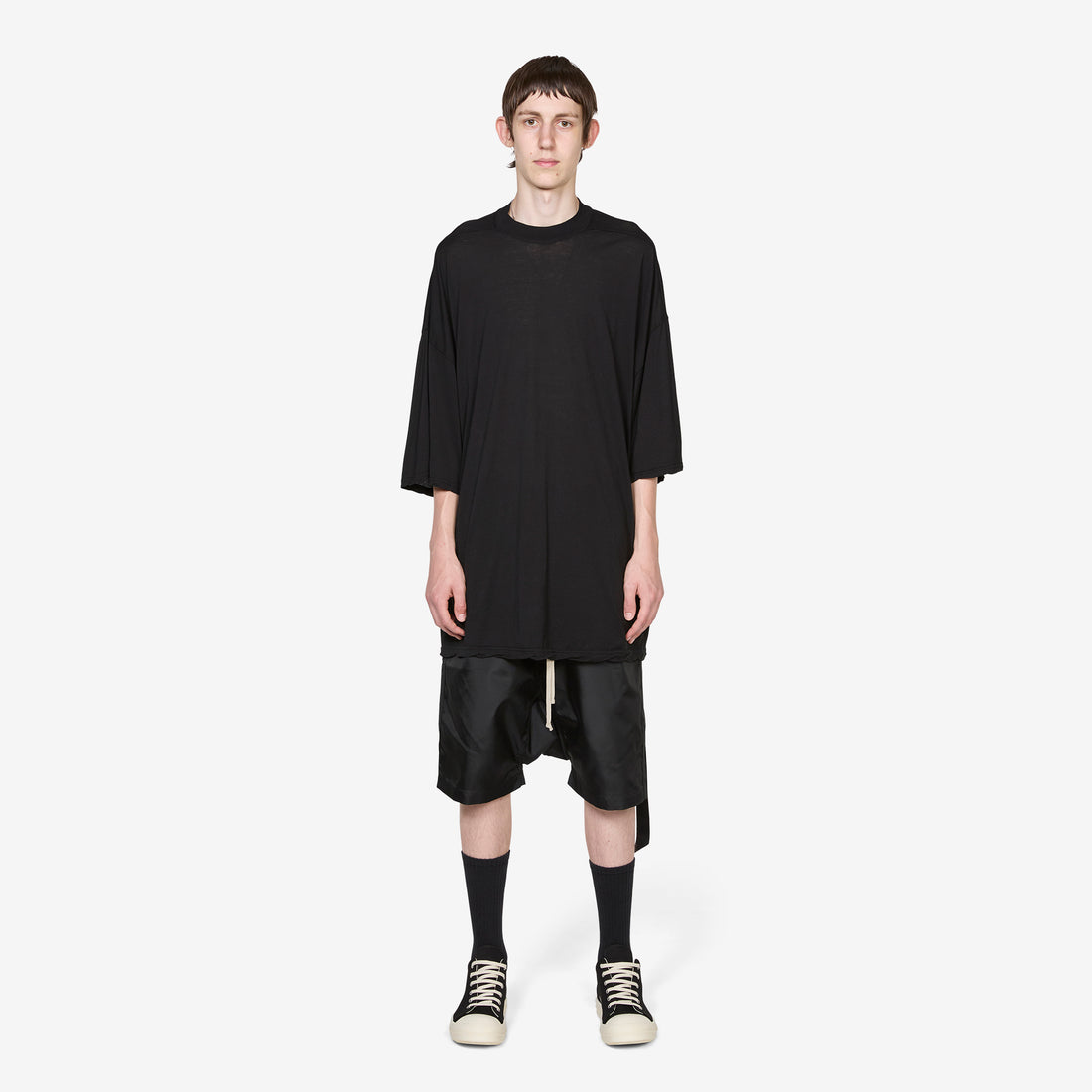 Tommy T-Shirt Black Cotton Gauze Jersey Tees