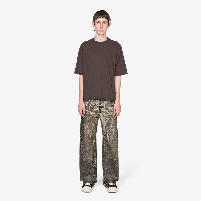 Geth Jeans 13oz Black Washed Foil Denim Pants