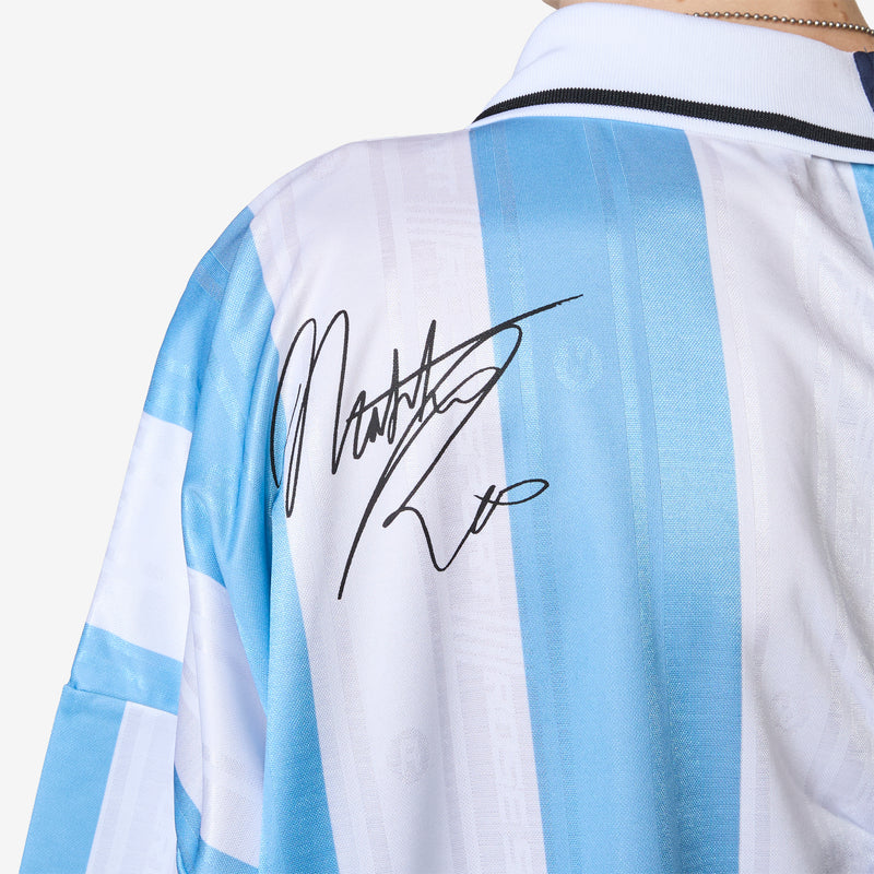 Collage Football Top Blue Tees