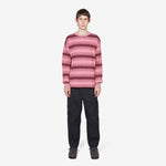 Skip Stripe Longsleeve T-Shirt Pink
