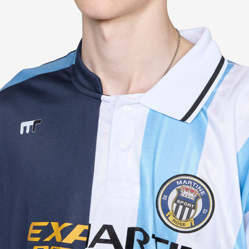 Collage Football Top Blue Tees