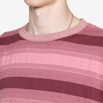 Skip Stripe Longsleeve T-Shirt Pink