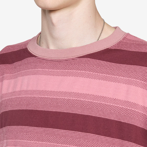 Skip Stripe Longsleeve T-Shirt Pink Tees