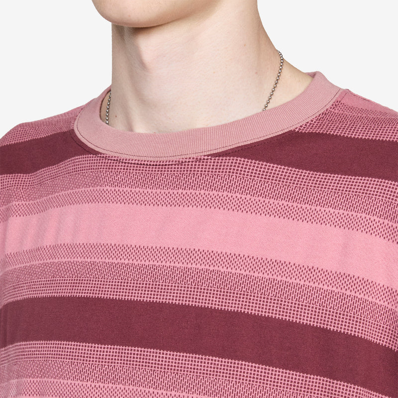 Skip Stripe Longsleeve T-Shirt Pink Tees